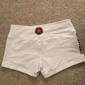 Savage barbell booty shorts